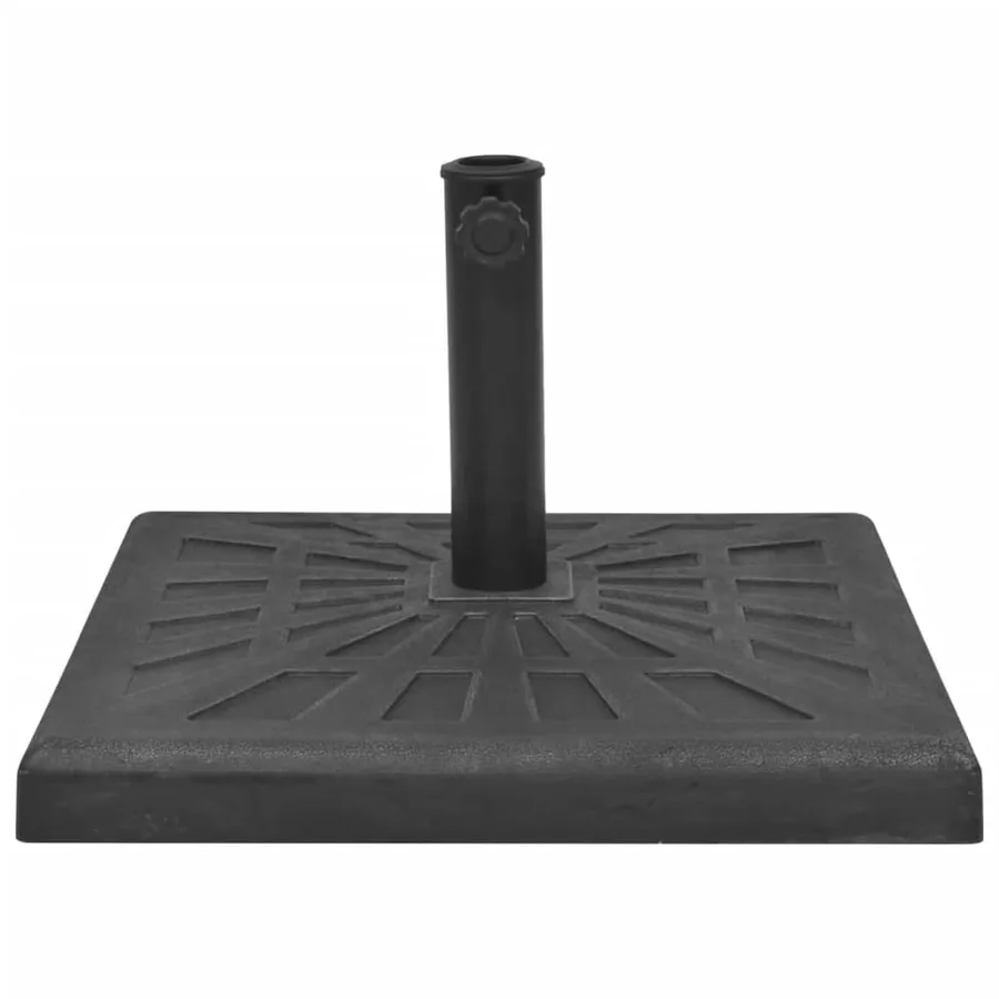 Base carrée de parasol Résine Noir 19 kg - 2