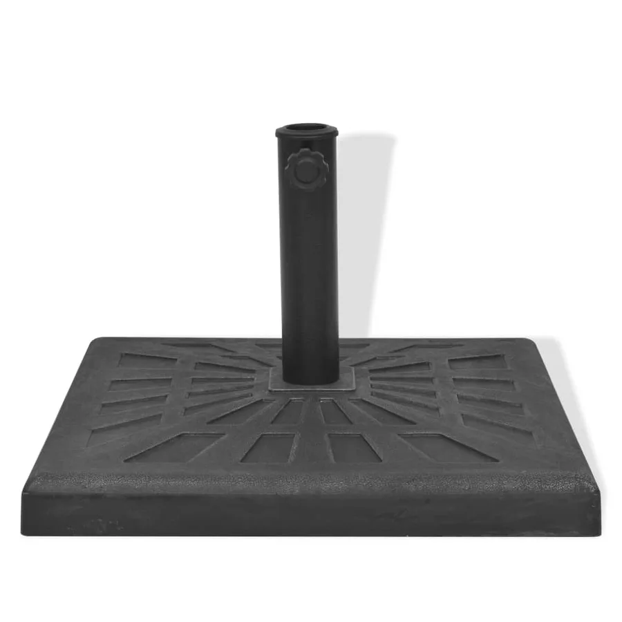 Base carrée de parasol Résine Noir 19 kg - 3
