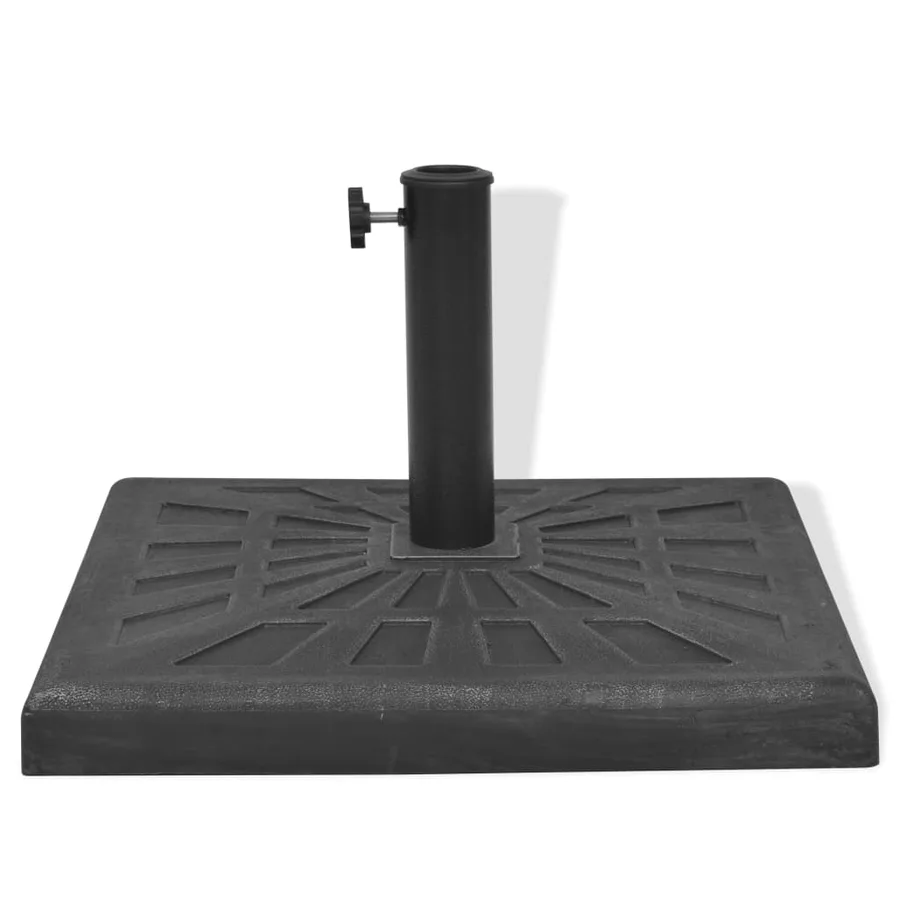 Base carrée de parasol Résine Noir 19 kg - 5