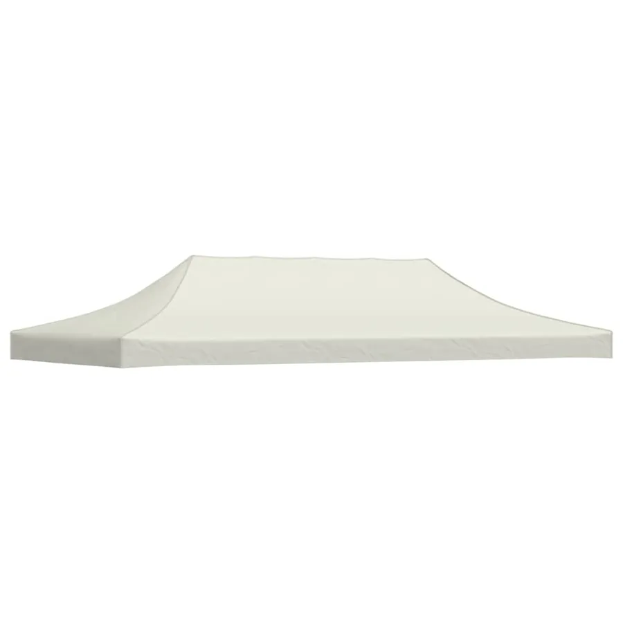 Toit de tente de réception 3 x 6 m Crème
