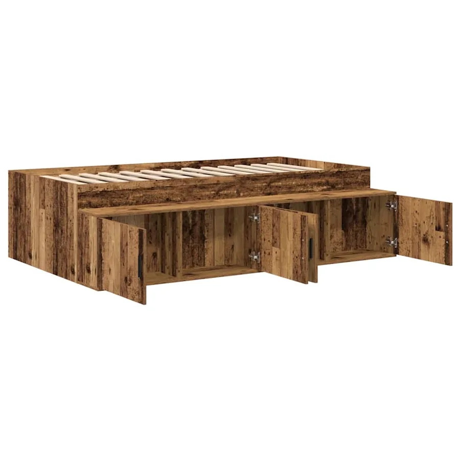 Cadre de lit Bois Ancien 90 x 200 cm Bois d'ingénierie - 4