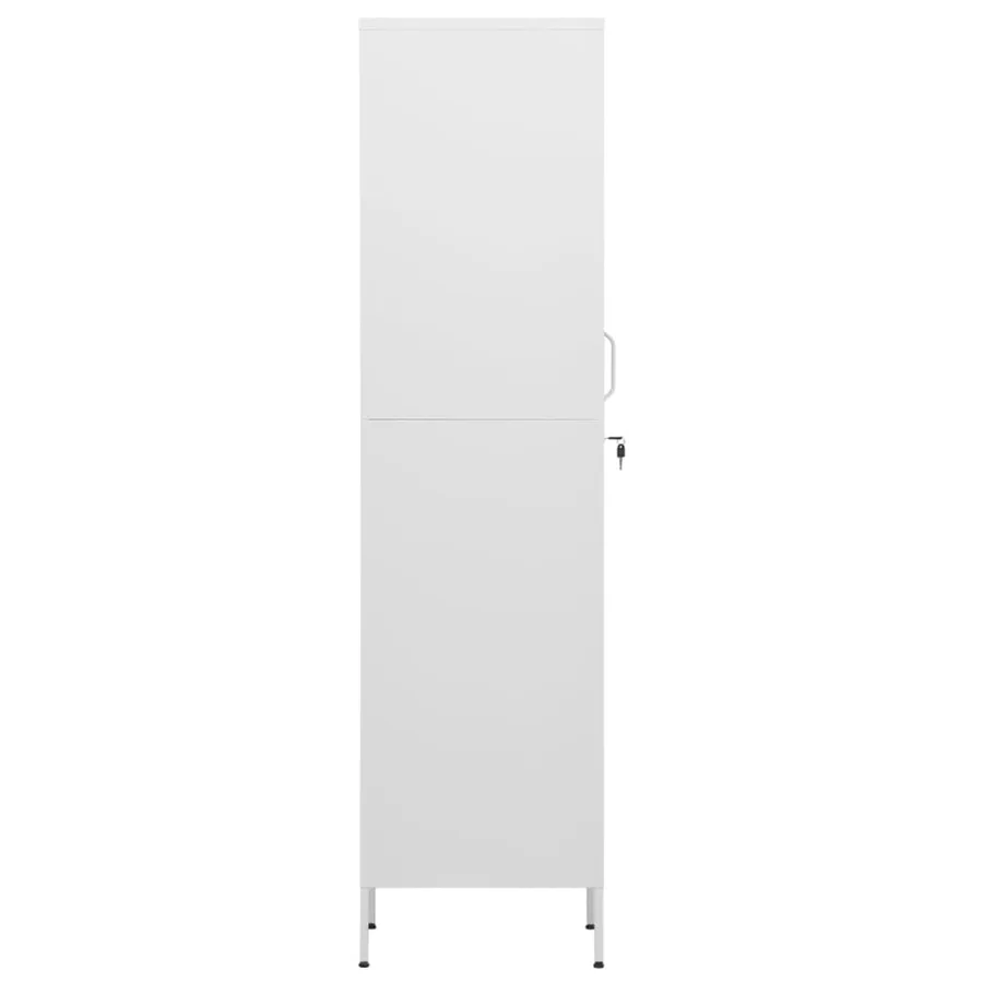 Armoire à casiers Blanc 35x46x180 cm Acier - 4