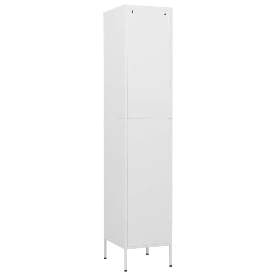 Armoire à casiers Blanc 35x46x180 cm Acier - 5
