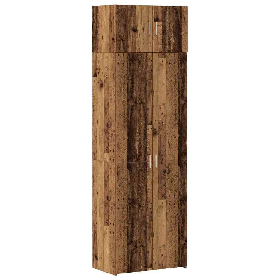 Armoire de rangement 2 pcs Bois ancien 70 x 42,5 x 185 cm - 2