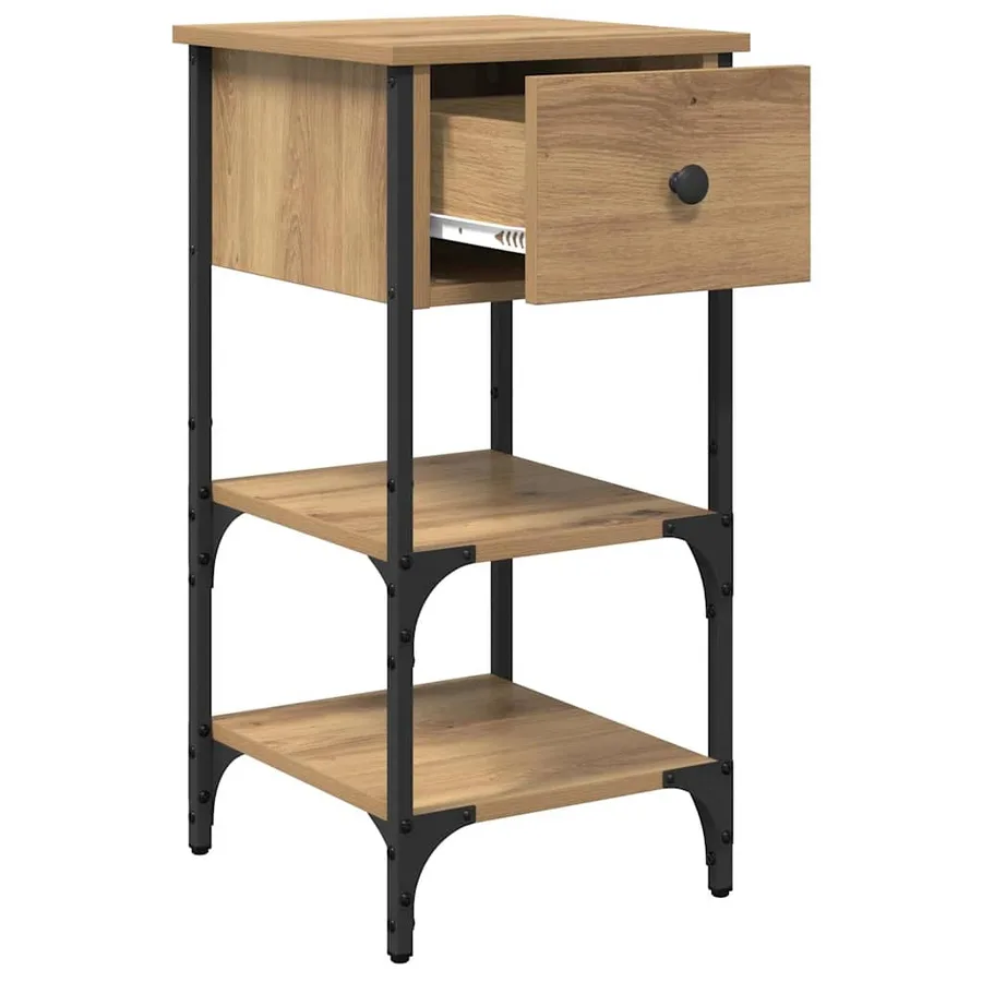 Cabinet de chevet Marron 33,5 x 36 x 70 cm Bois d’ingénierie - 5