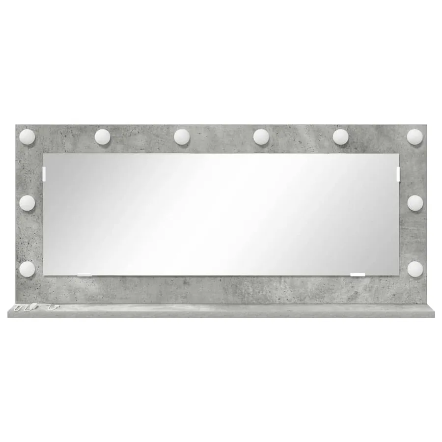 Miroir de vanité Rectangulaire Gris béton 100 x 45 x 18 cm - 4