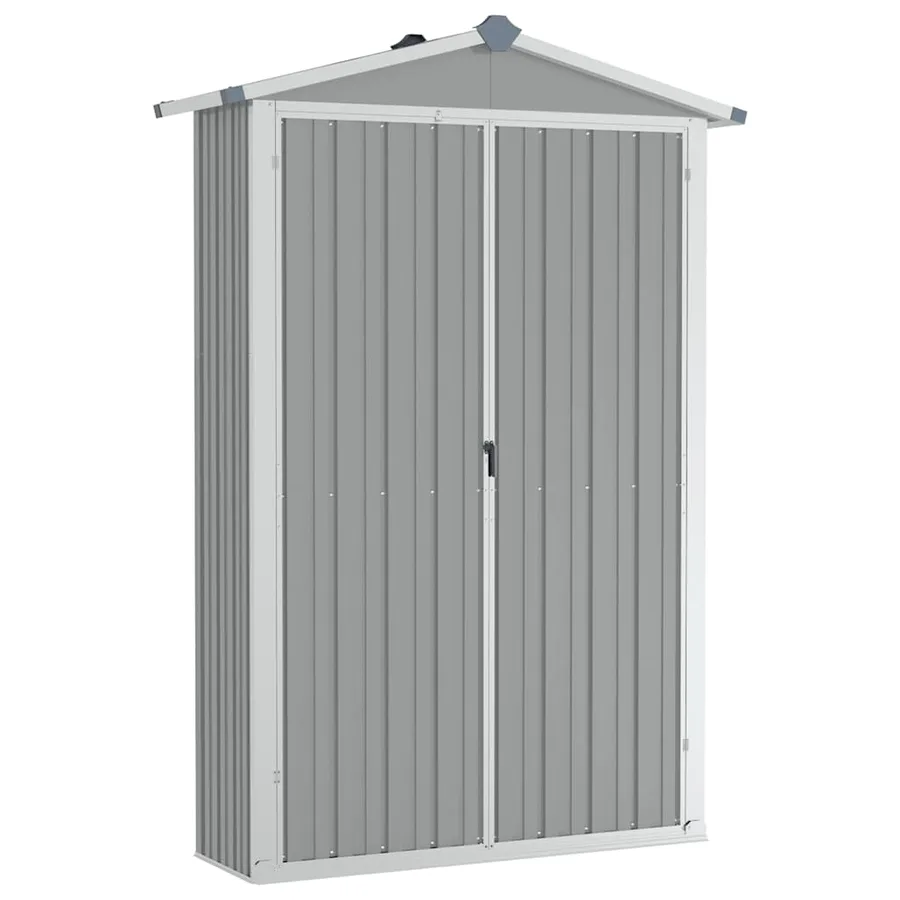 Abri de jardin Gris 116x45x175 cm Acier galvanisé - 2