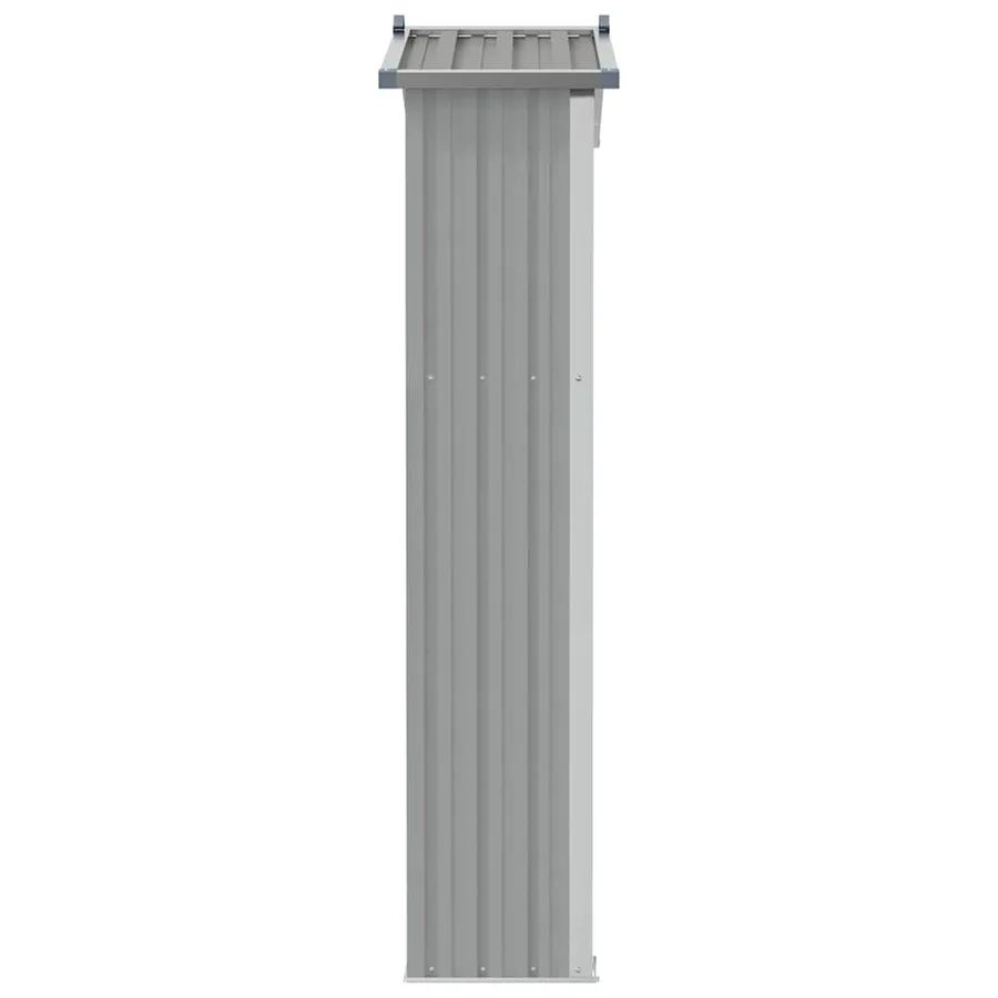 Abri de jardin Gris 116x45x175 cm Acier galvanisé - 7