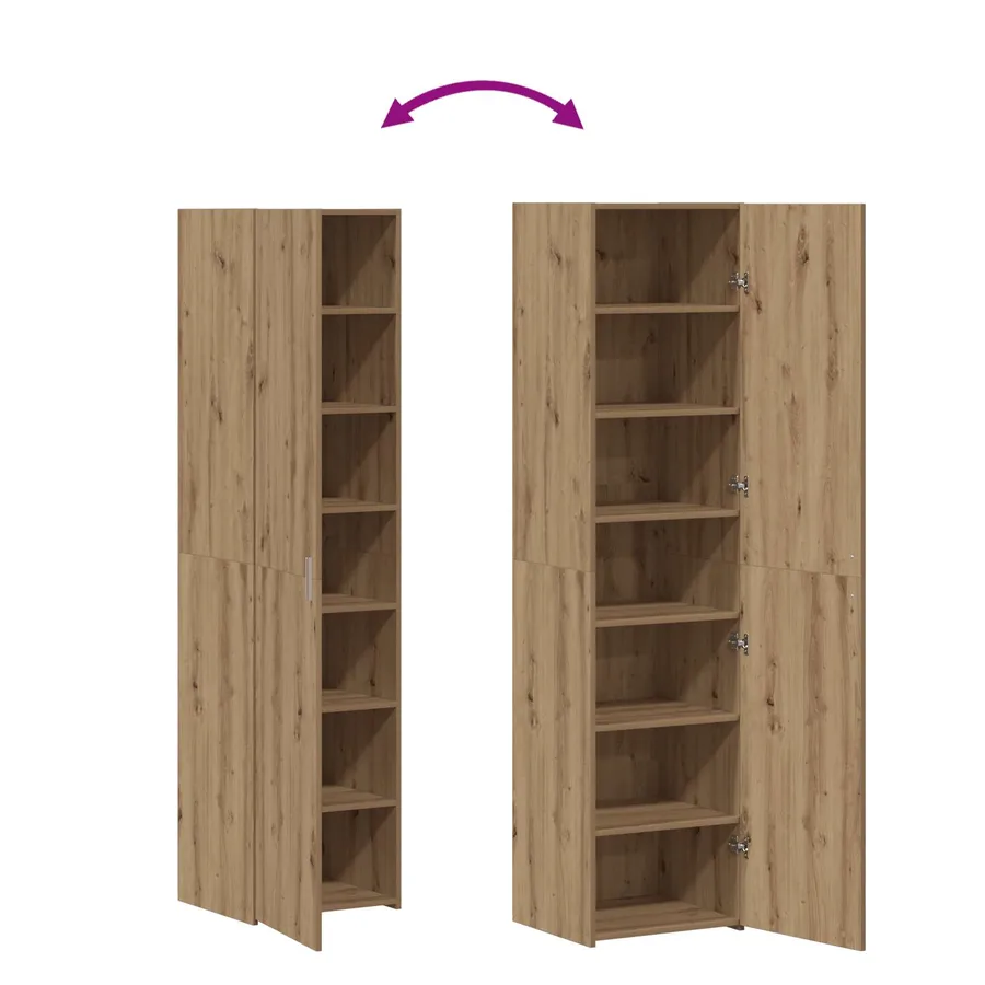 Haut Armoire Chêne artisanal 45 x 42,5 x 185 cm - 10
