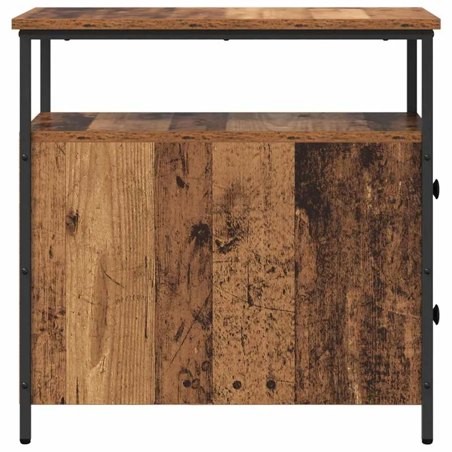 Cabinet de chevet Bois ancien 30 x 60 x 60 cm Bois d'ingénierie - 7