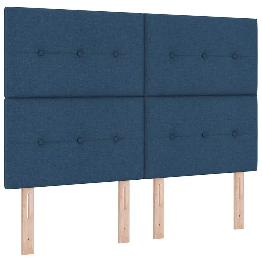 Tête de lit LED avec bandes LED Bleu 160 cm tissu - 2