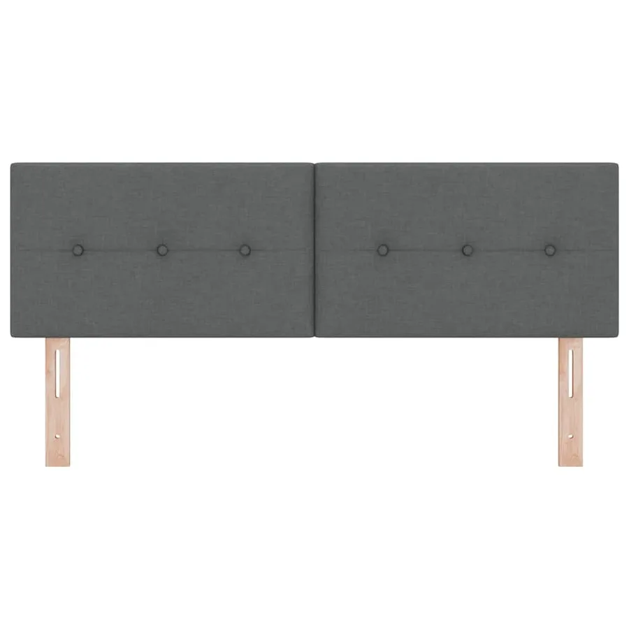 Tête de lit réglable en hauteur Gris foncé 160 cm tissu - 5