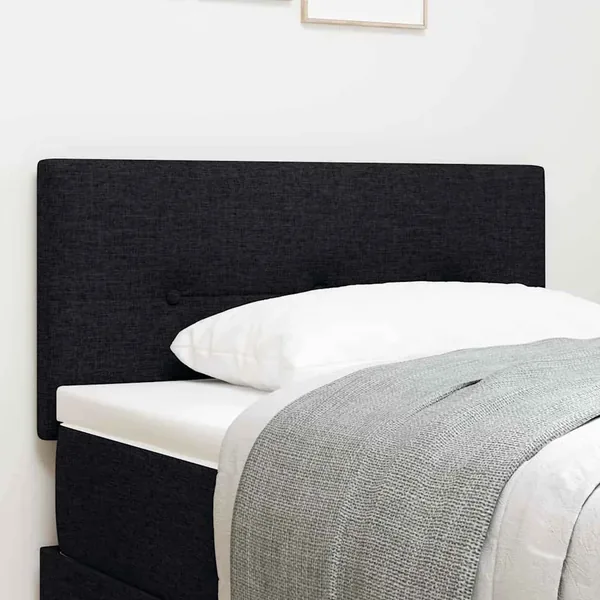 Tête de lit réglable en hauteur Noir 80 cm tissu