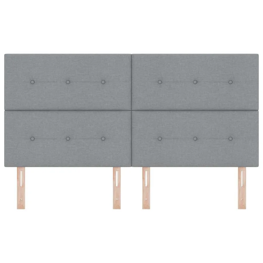 Tête de lit LED avec bandes LED Gris clair 180 cm tissu - 5