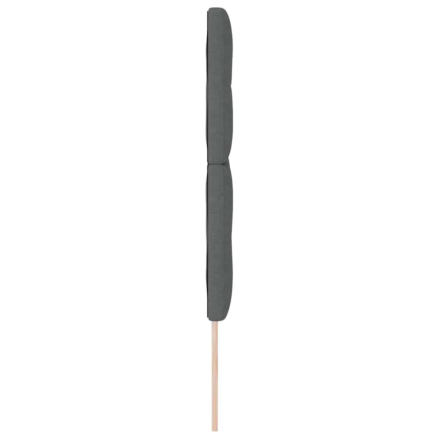 Tête de lit LED avec bandes LED Gris foncé 160 cm tissu - 6