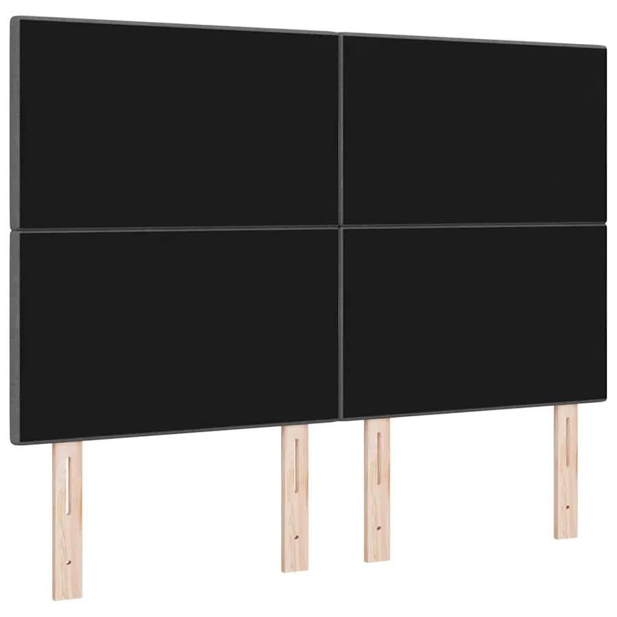 Tête de lit LED avec bandes LED Gris foncé 160 cm tissu - 7