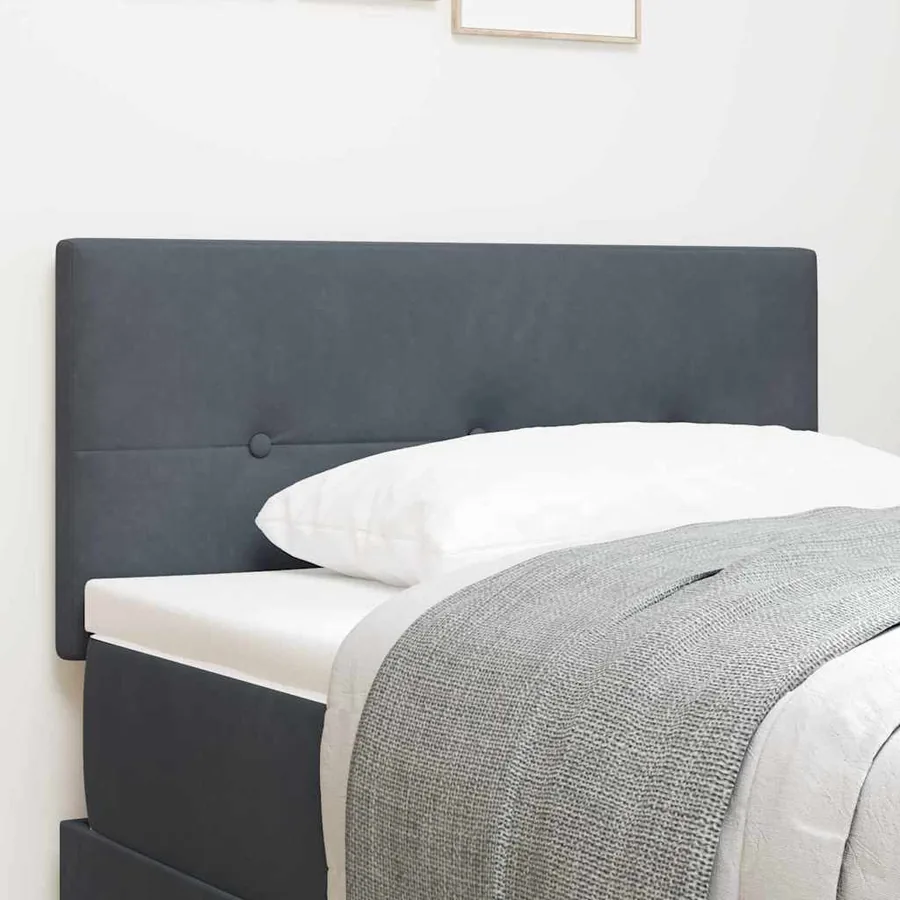 Tête de lit Gris foncé 90 cm Velours