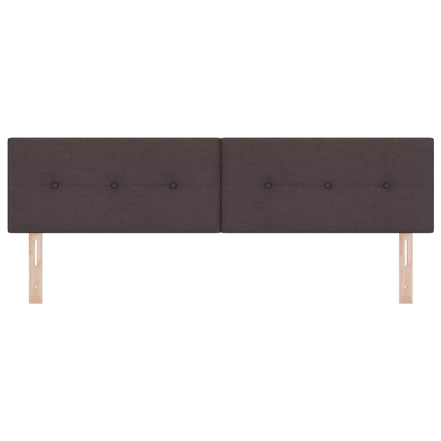Tête de lit réglable en hauteur Marron foncé 180 cm tissu - 4