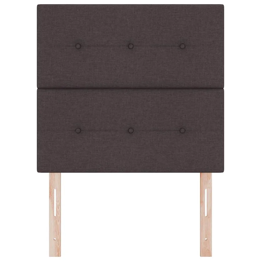Tête de lit réglable en hauteur Marron foncé 90 cm tissu - 4