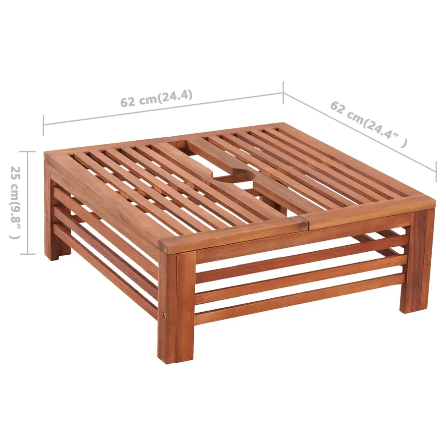 Couverture de support de parasol en bois - 6
