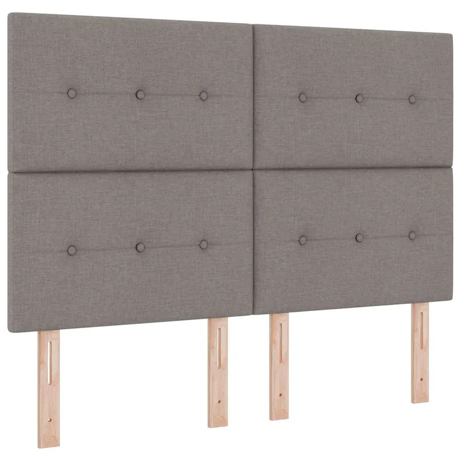 Tête de lit LED avec bandes LED Taupe 160 cm tissu - 2