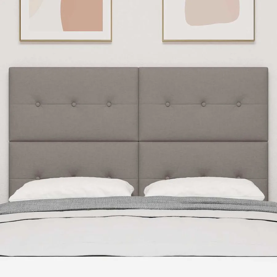 Tête de lit LED avec bandes LED Taupe 160 cm tissu - 3