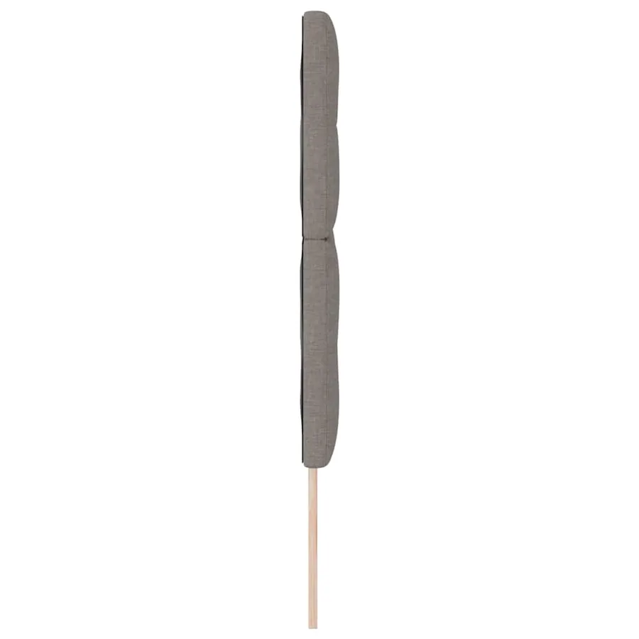 Tête de lit LED avec bandes LED Taupe 160 cm tissu - 6