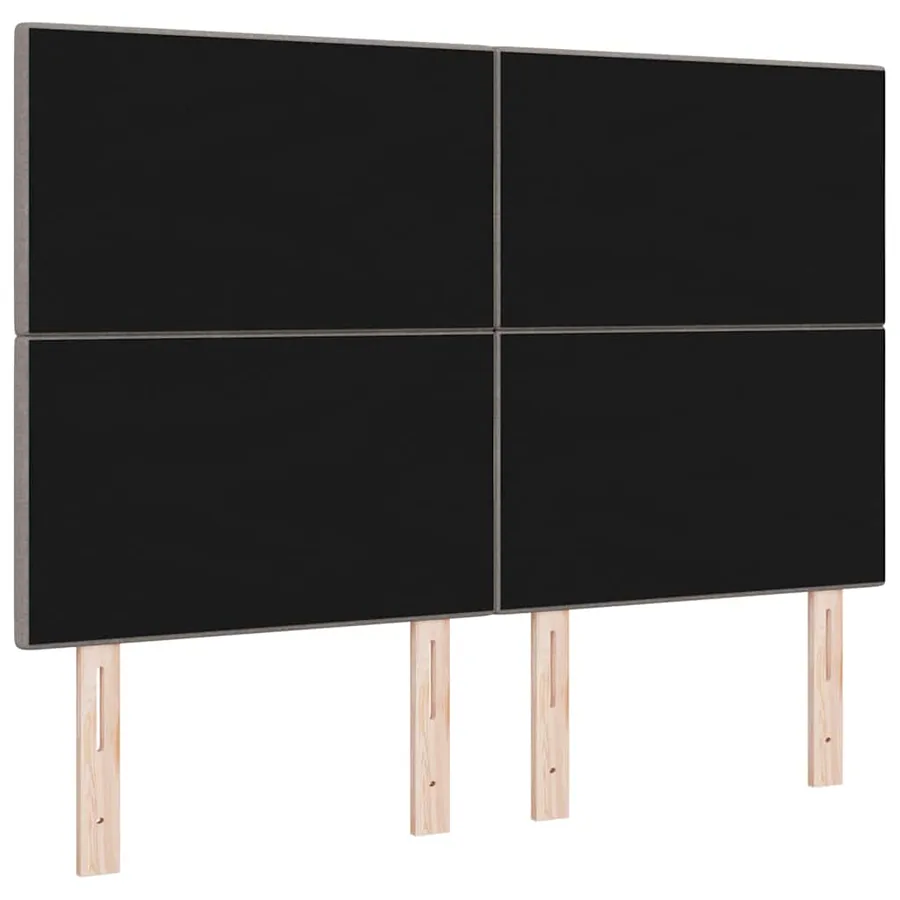 Tête de lit LED avec bandes LED Taupe 160 cm tissu - 7