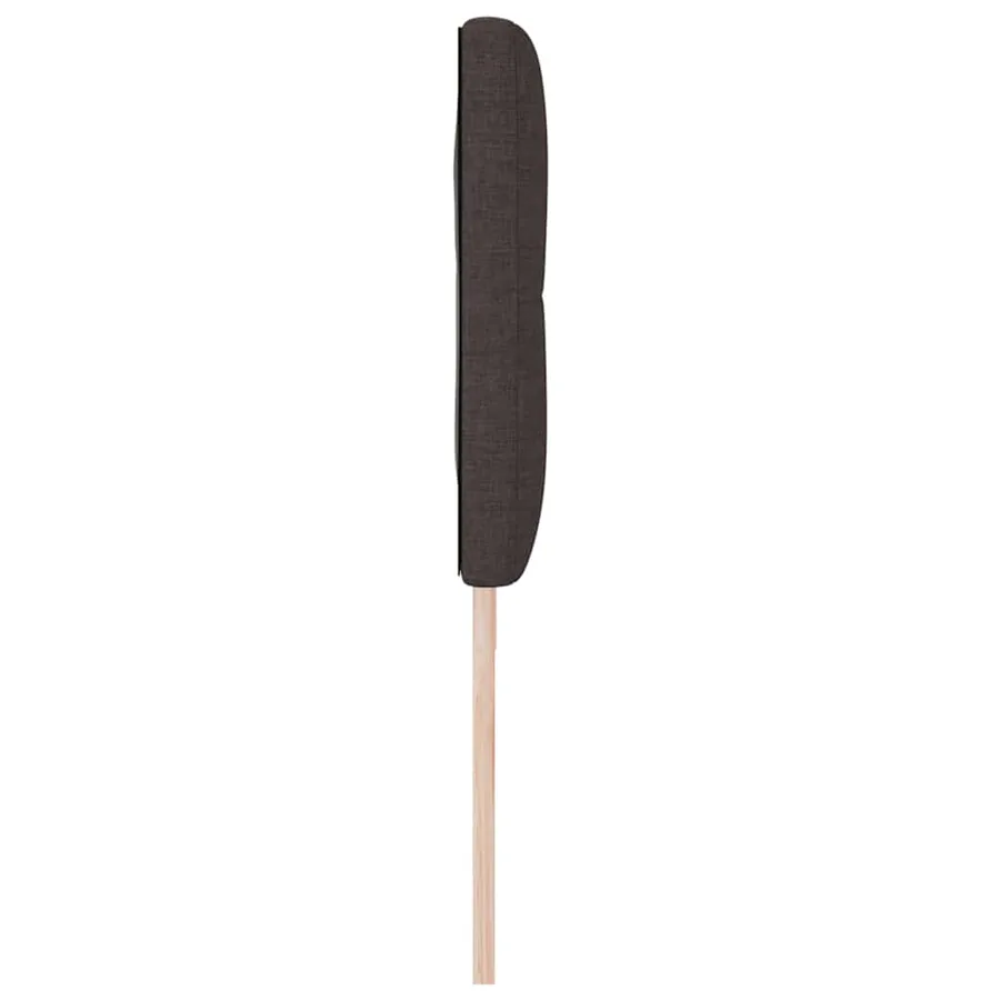 Tête de lit LED avec bandes LED Marron foncé 180 cm tissu - 6
