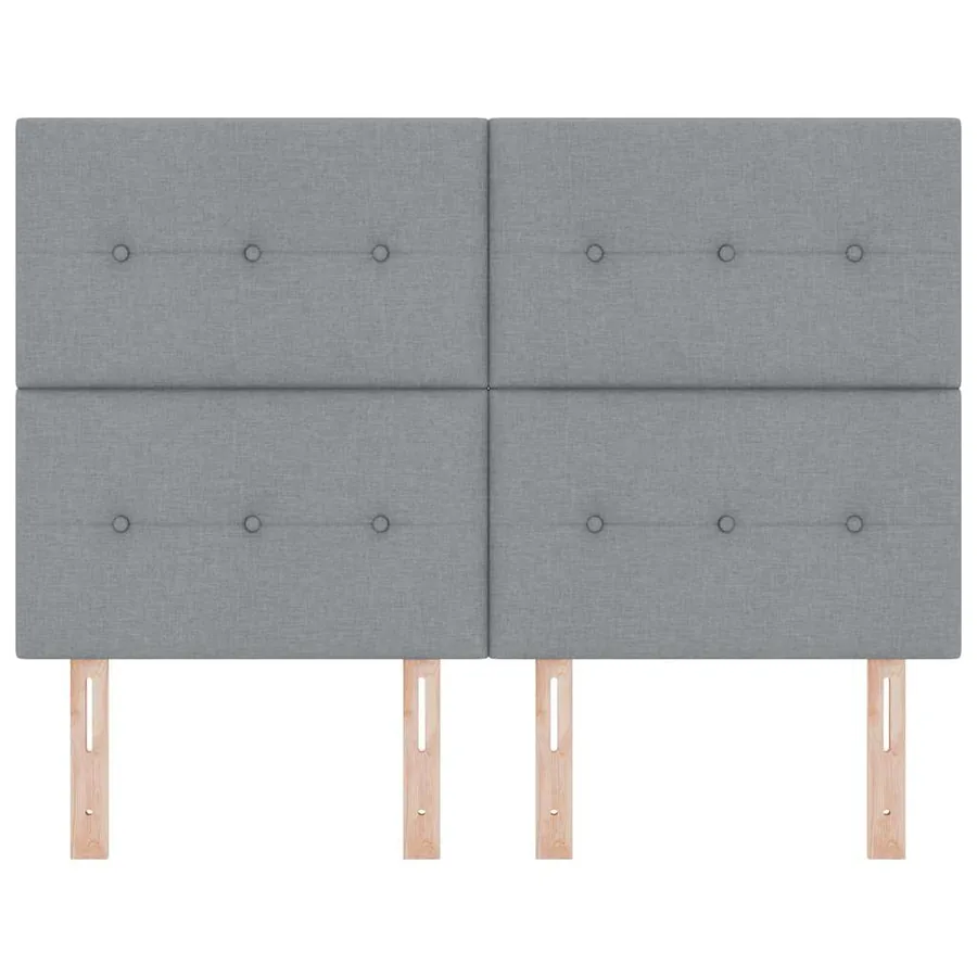 Tête de lit réglable en hauteur Gris clair 160 cm tissu - 4