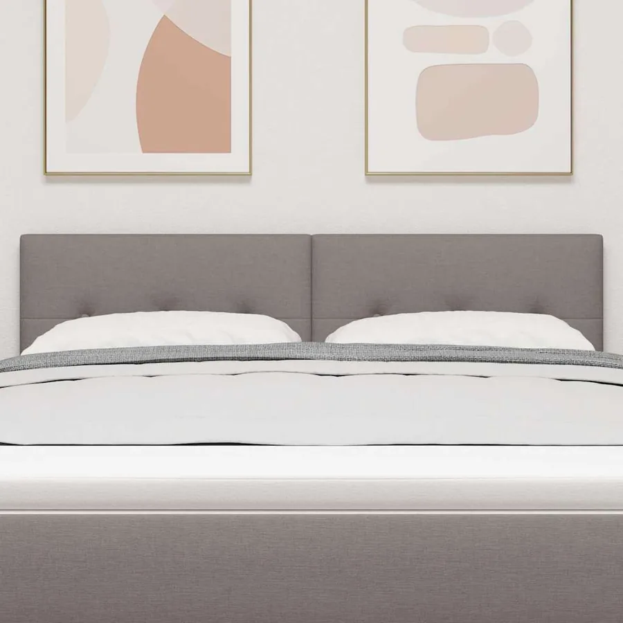 Tête de lit LED avec bandes LED Taupe 160 cm tissu - 3