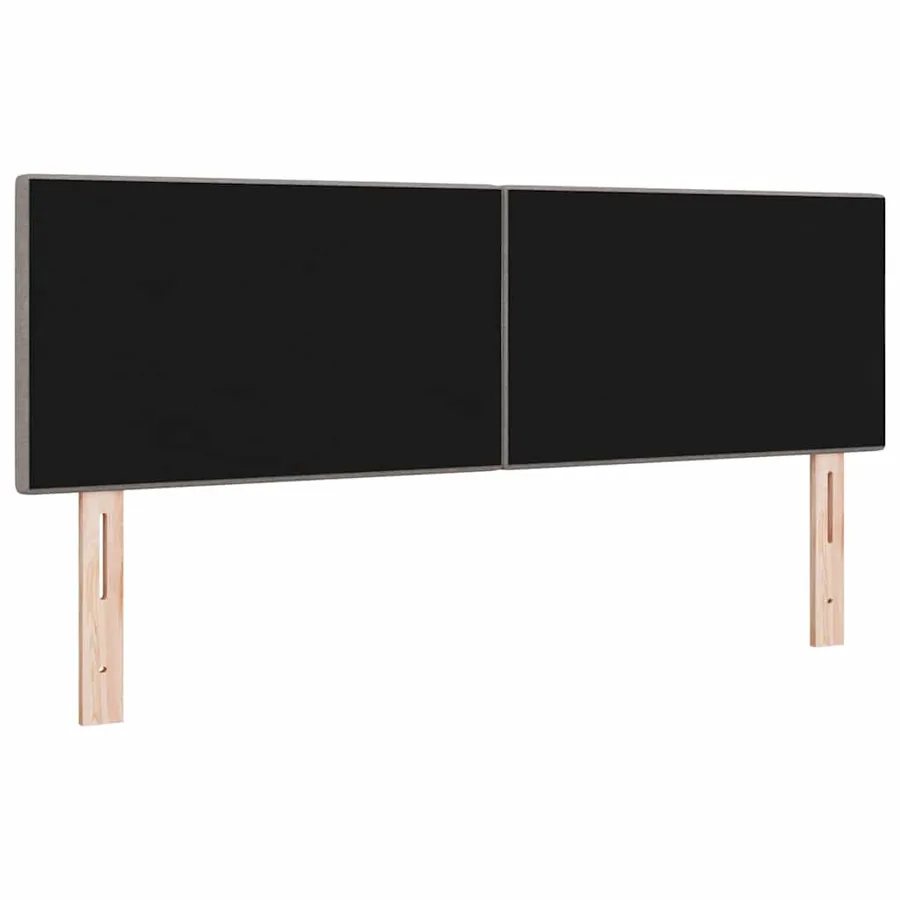 Tête de lit LED avec bandes LED Taupe 160 cm tissu - 7