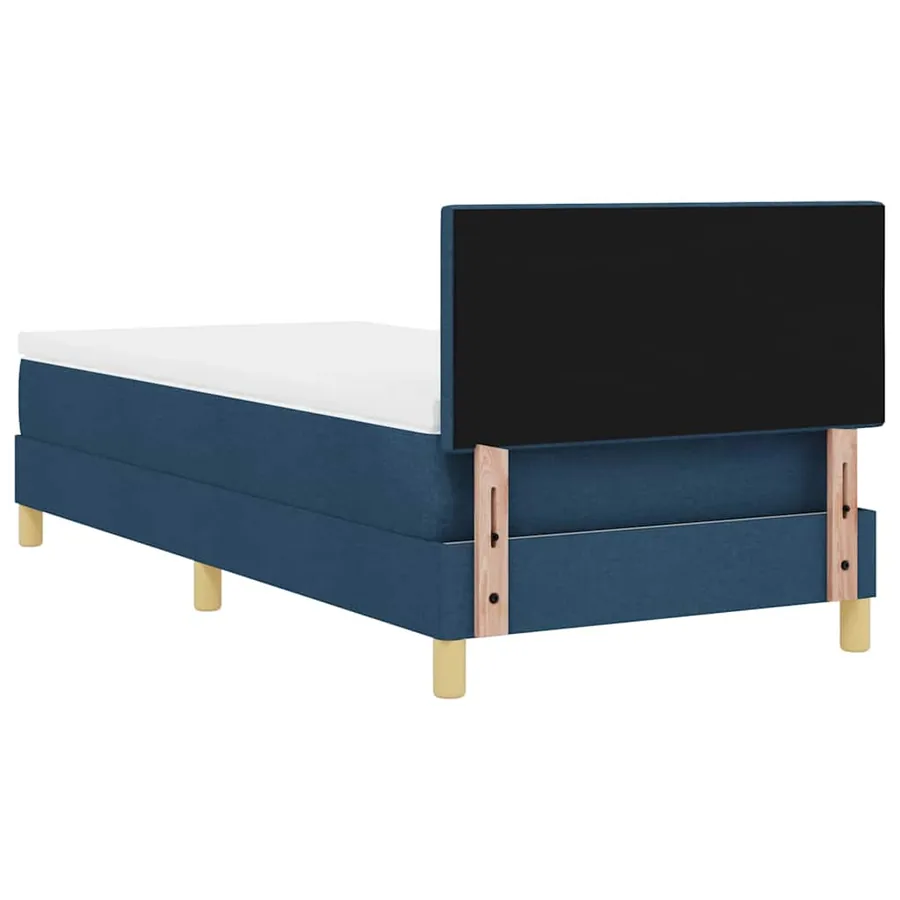Lit à ressort LED avec bandes LED Bleu 100 x 200 cm tissu - 8