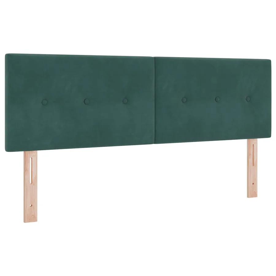 Tête de lit LED avec bandes LED Vert 160 cm Velours - 2