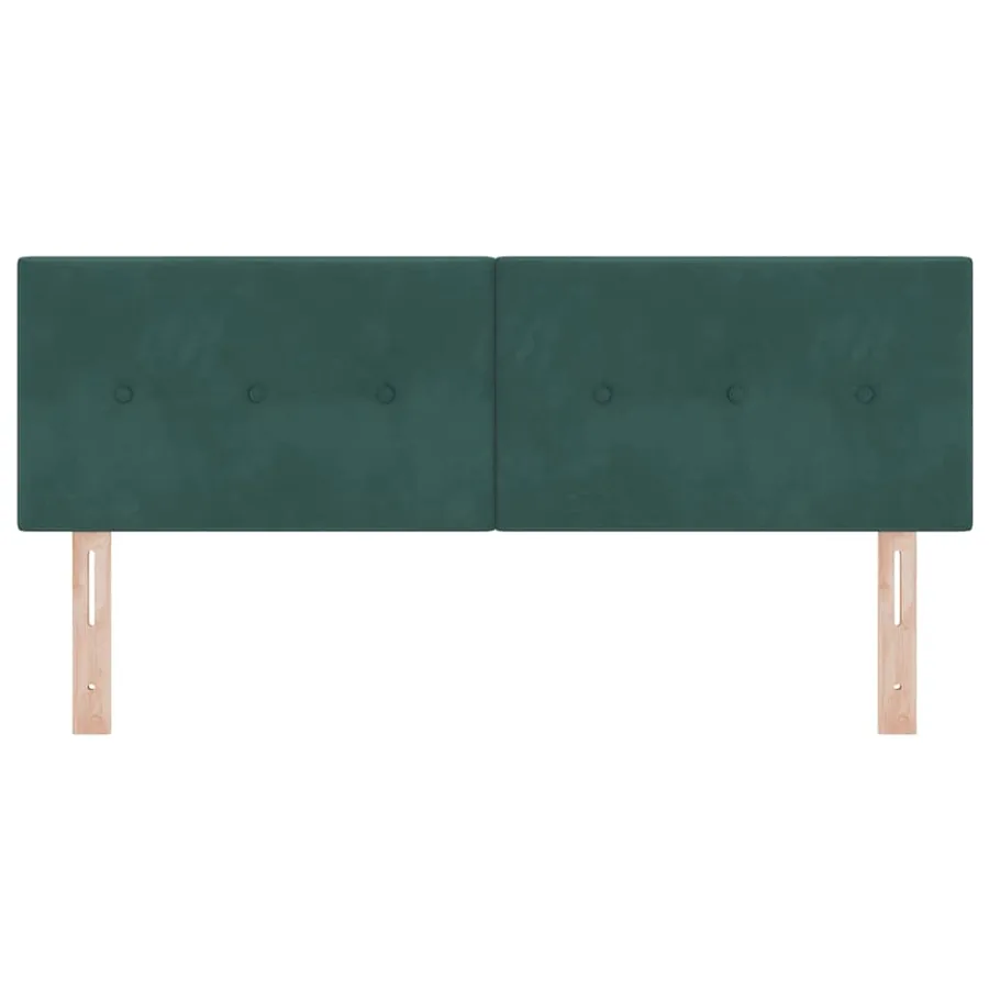 Tête de lit LED avec bandes LED Vert 160 cm Velours - 5