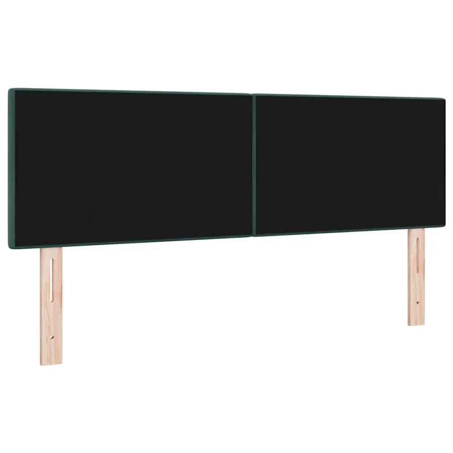 Tête de lit LED avec bandes LED Vert 160 cm Velours - 7