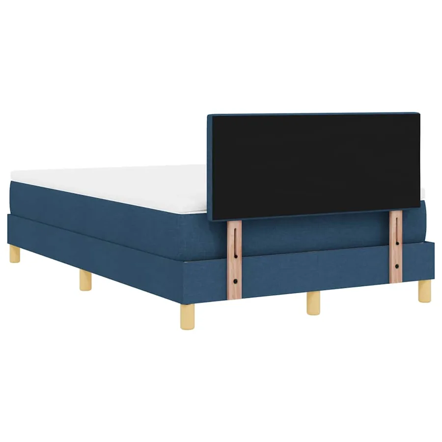 Lit à ressort LED avec bandes LED Bleu 120 x 200 cm tissu - 8