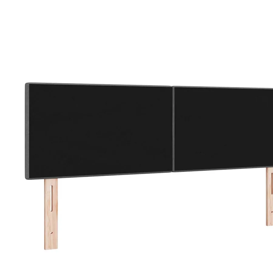 Tête de lit réglable en hauteur Gris foncé 144 cm tissu - 4