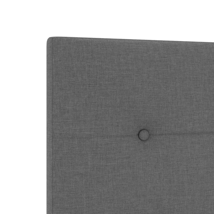 Tête de lit réglable en hauteur Gris foncé 144 cm tissu - 7