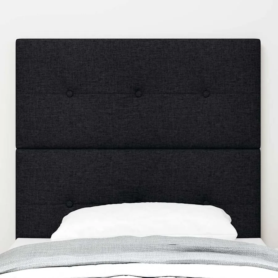 Tête de lit LED avec bandes LED Noir 90 cm tissu - 3