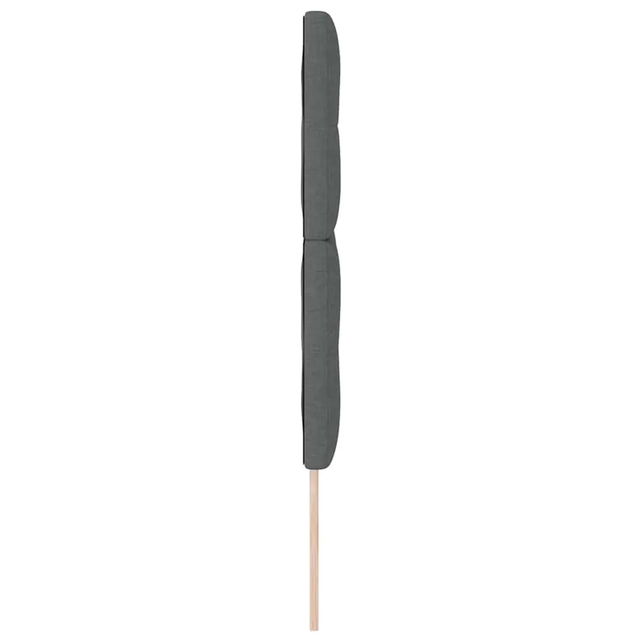 Tête de lit réglable en hauteur Gris foncé 144 cm tissu - 5