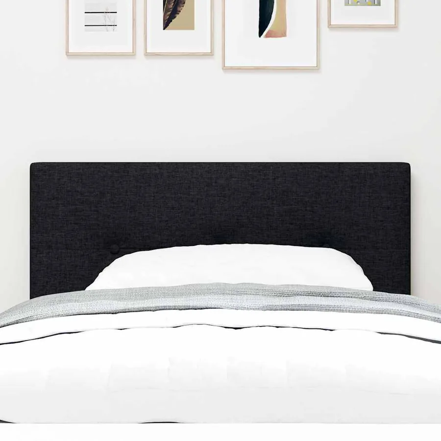 Tête de lit LED avec bandes LED Noir 100 cm tissu - 3
