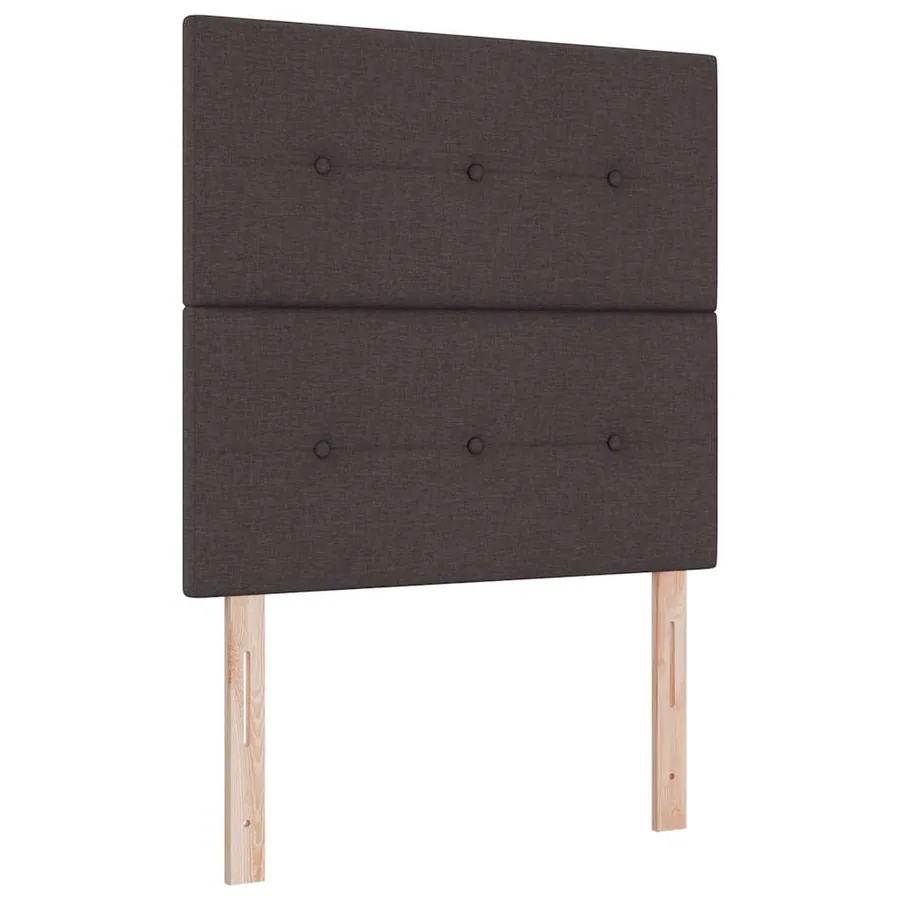 Tête de lit réglable en hauteur Marron foncé 80 cm tissu - 2