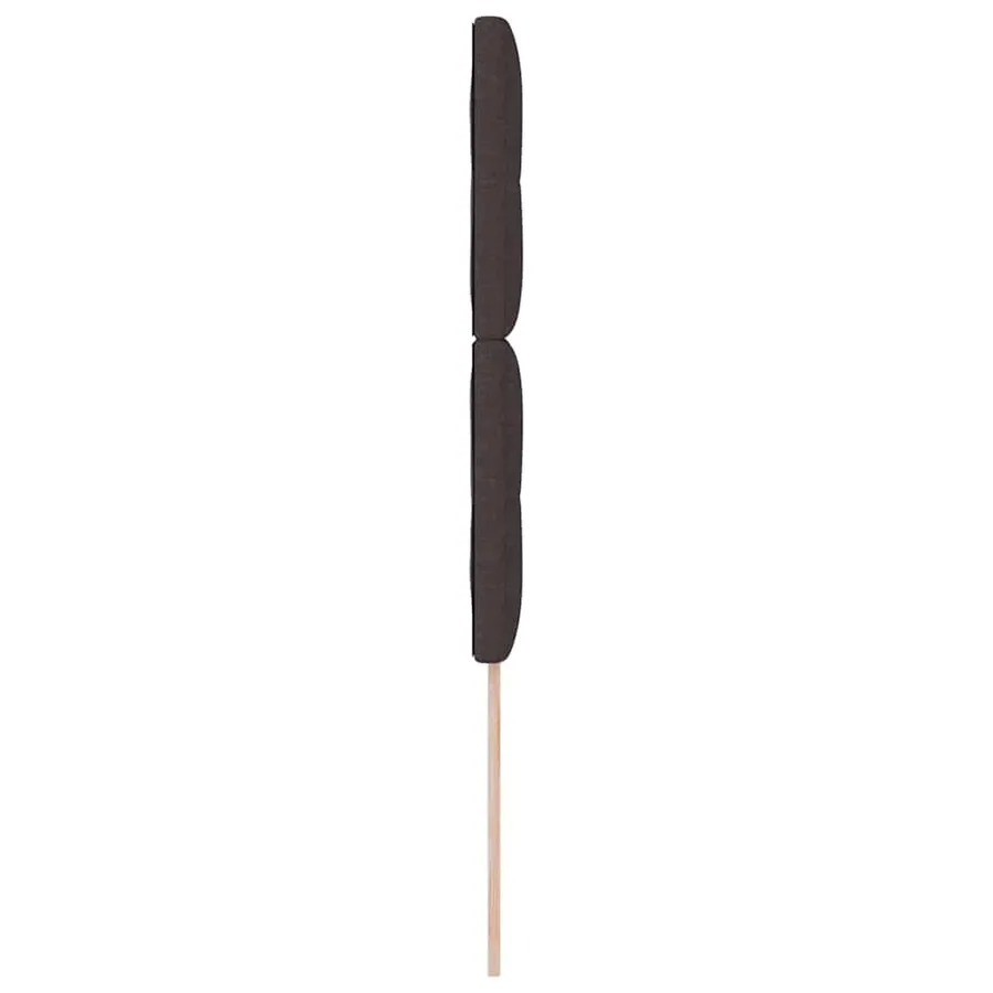 Tête de lit réglable en hauteur Marron foncé 80 cm tissu - 5