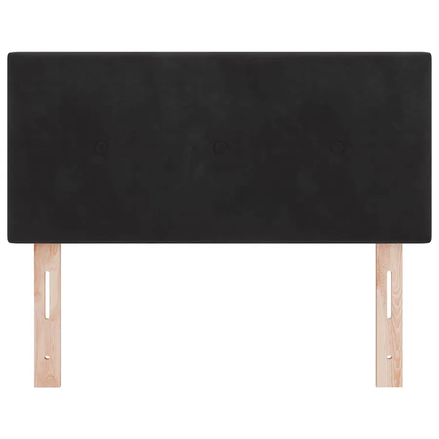 Tête de lit LED avec bandes LED Noir 100 cm Velours - 5