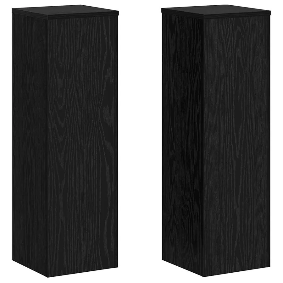 Support de Plante 2 pcs Chêne noir 25 x 25 x 80 cm - 2