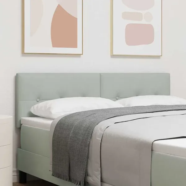 Tête de lit Gris clair 160 cm Velours