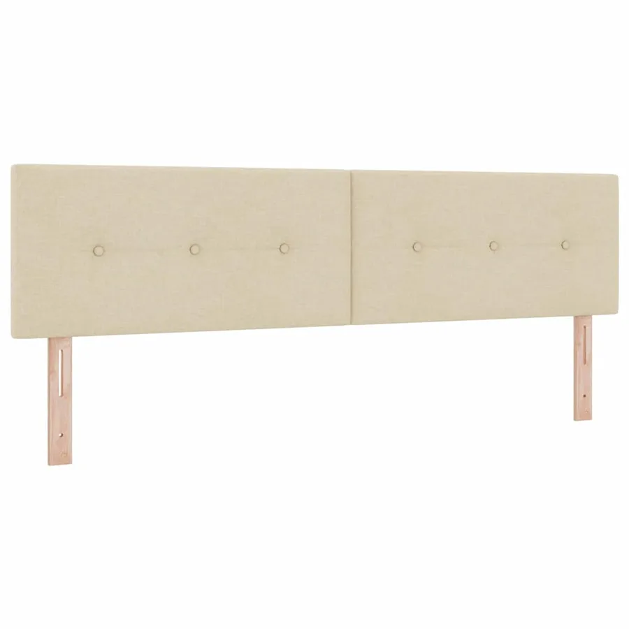 Tête de lit LED avec bandes LED Crème 180 cm tissu - 2