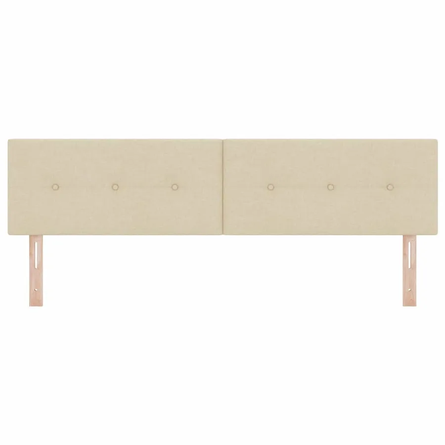 Tête de lit LED avec bandes LED Crème 180 cm tissu - 5