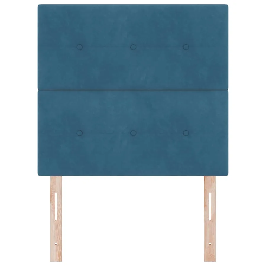 Tête de lit Bleu foncé 80 cm Velours - 4